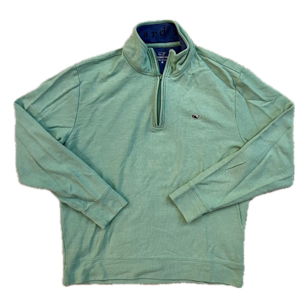 Vineyard Vines | Men’s Classic Quarter-Zip Sweater, Sea Foam Green